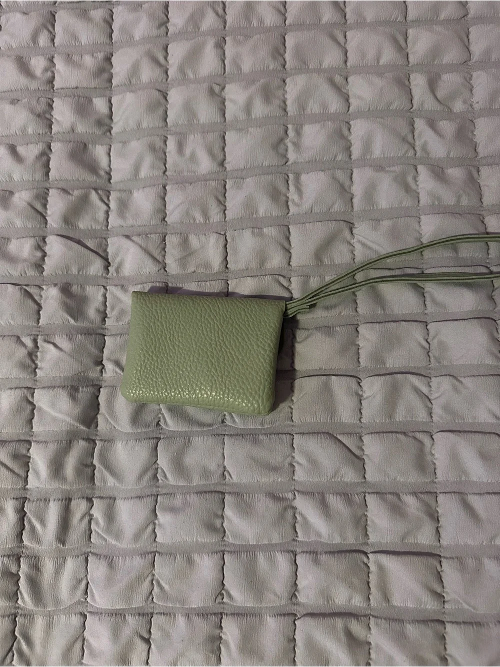 Small Women's Wristlet Wallet - Light Sage
